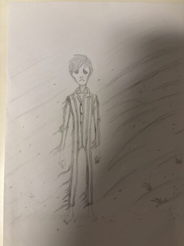 Schüler*innenzeichnung zur Verarbeitung der Erlebenisse